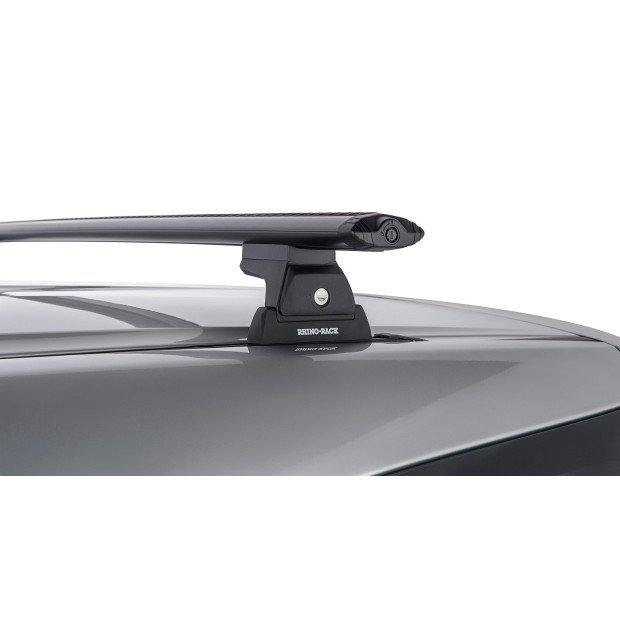 Kit 3 barres de toit noires RHINO-RACK Vortex RLT600 Trackmount • JA8164 