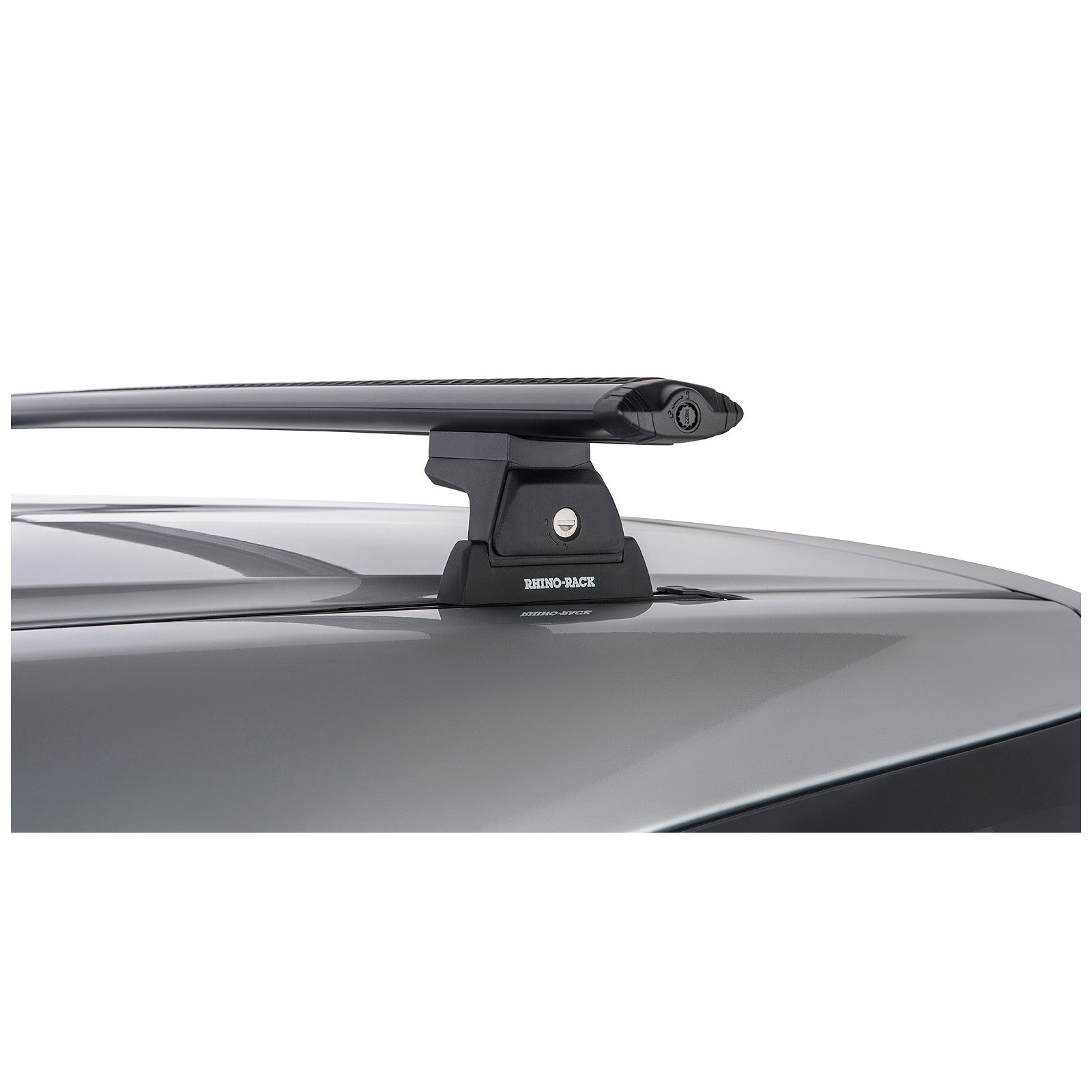 Kit 3 barres de toit noires RHINO-RACK Vortex RLT600 Trackmount • JA8164 