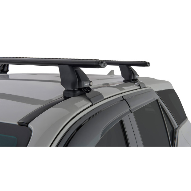 Kit 2 barres de toit noires RHINO-RACK Vortex 2500 • JA8326 