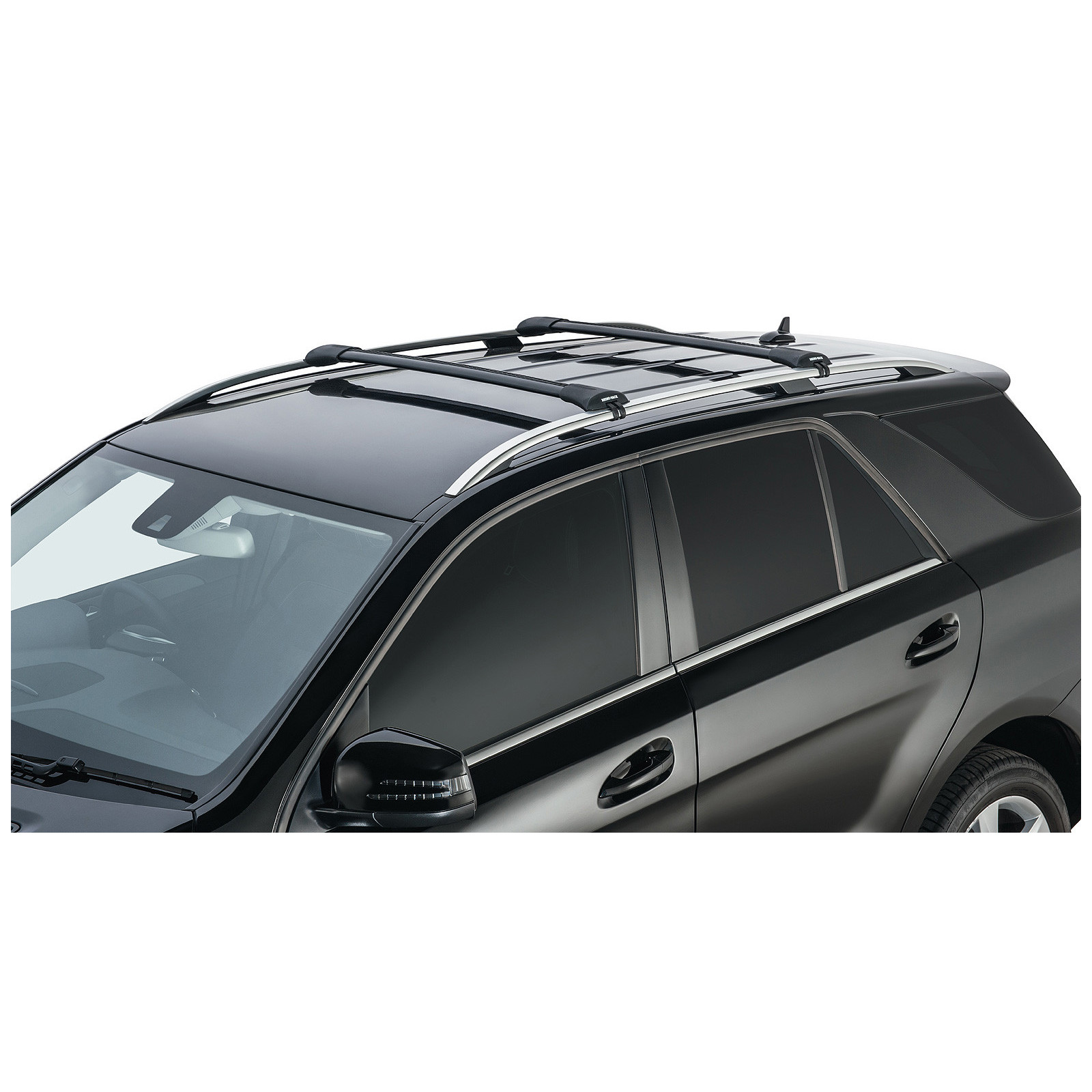 Kit 2 barres de toit noires RHINO-RACK Vortex SteathBar • JA8344 