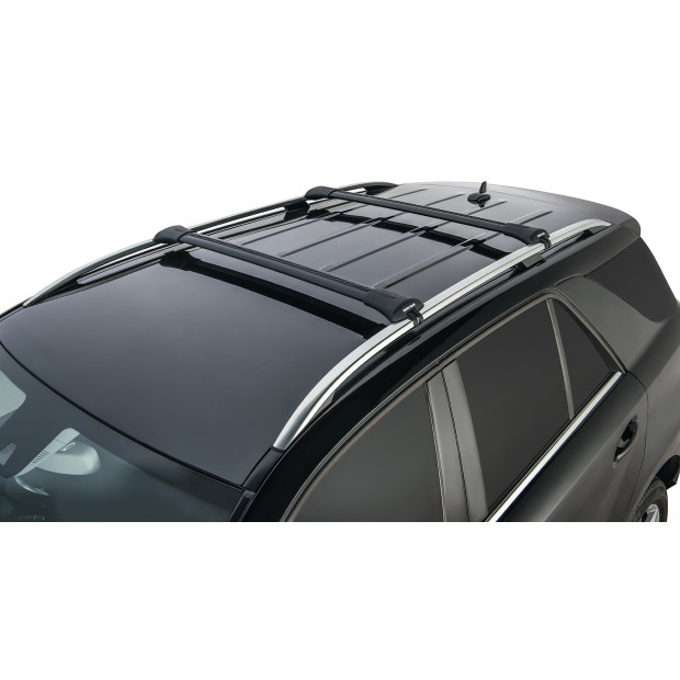 Kit 2 barres de toit noires RHINO-RACK Vortex SteathBar • JA8344 