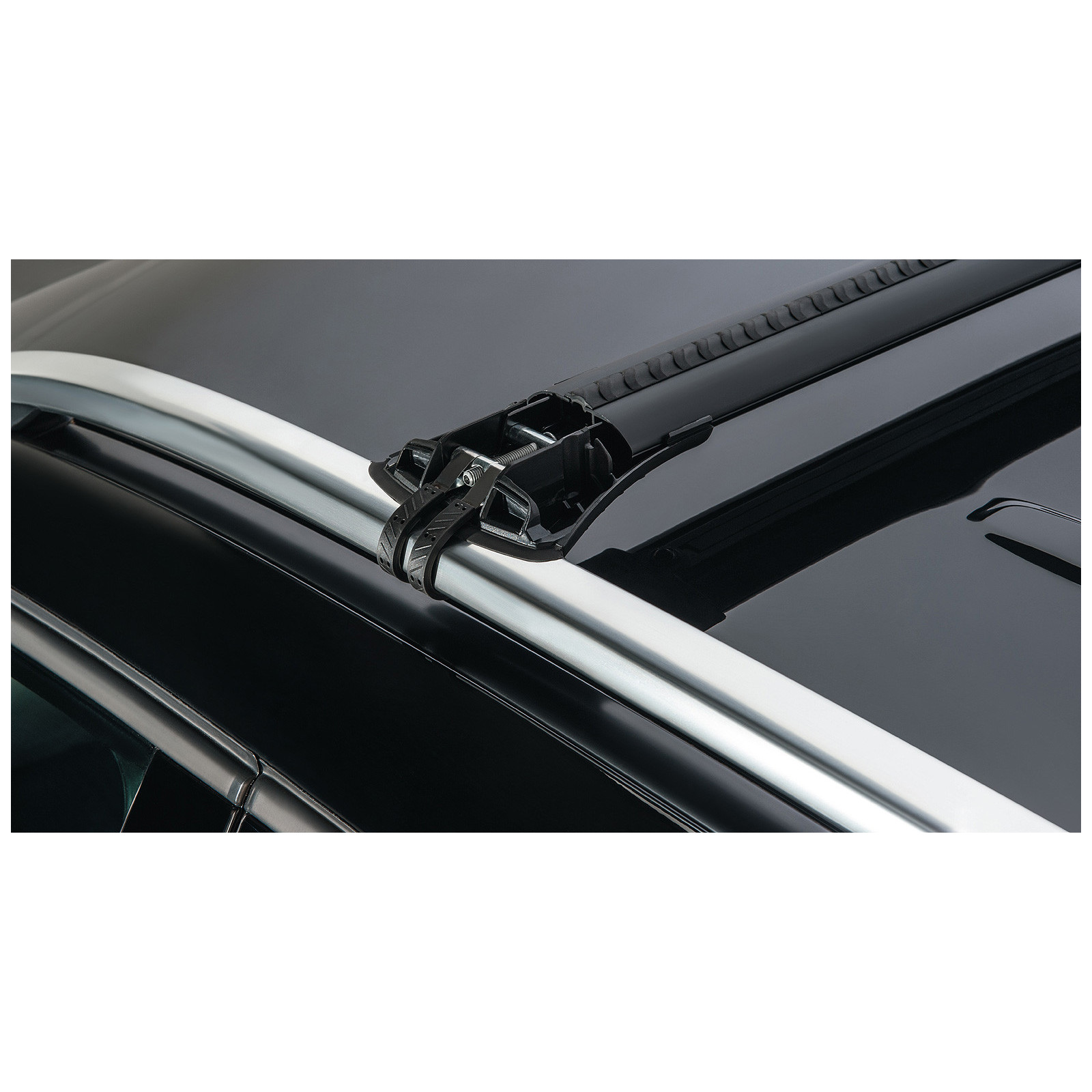 Kit 2 barres de toit noires RHINO-RACK Vortex SteathBar • JA8344 