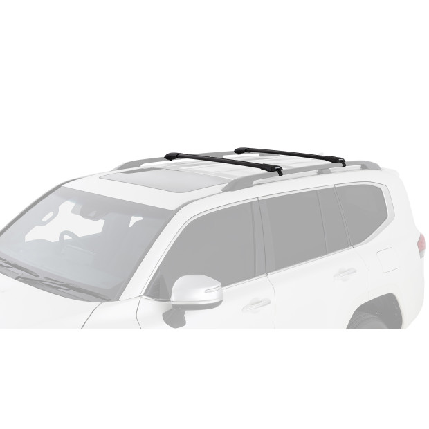 Kit 2 barres de toit noires RHINO-RACK Vortex SteathBar • JA8344 