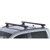 Kit 2 barres de toit noires RHINO-RACK Heavy Duty RLT600 Trackmount • JA8356 