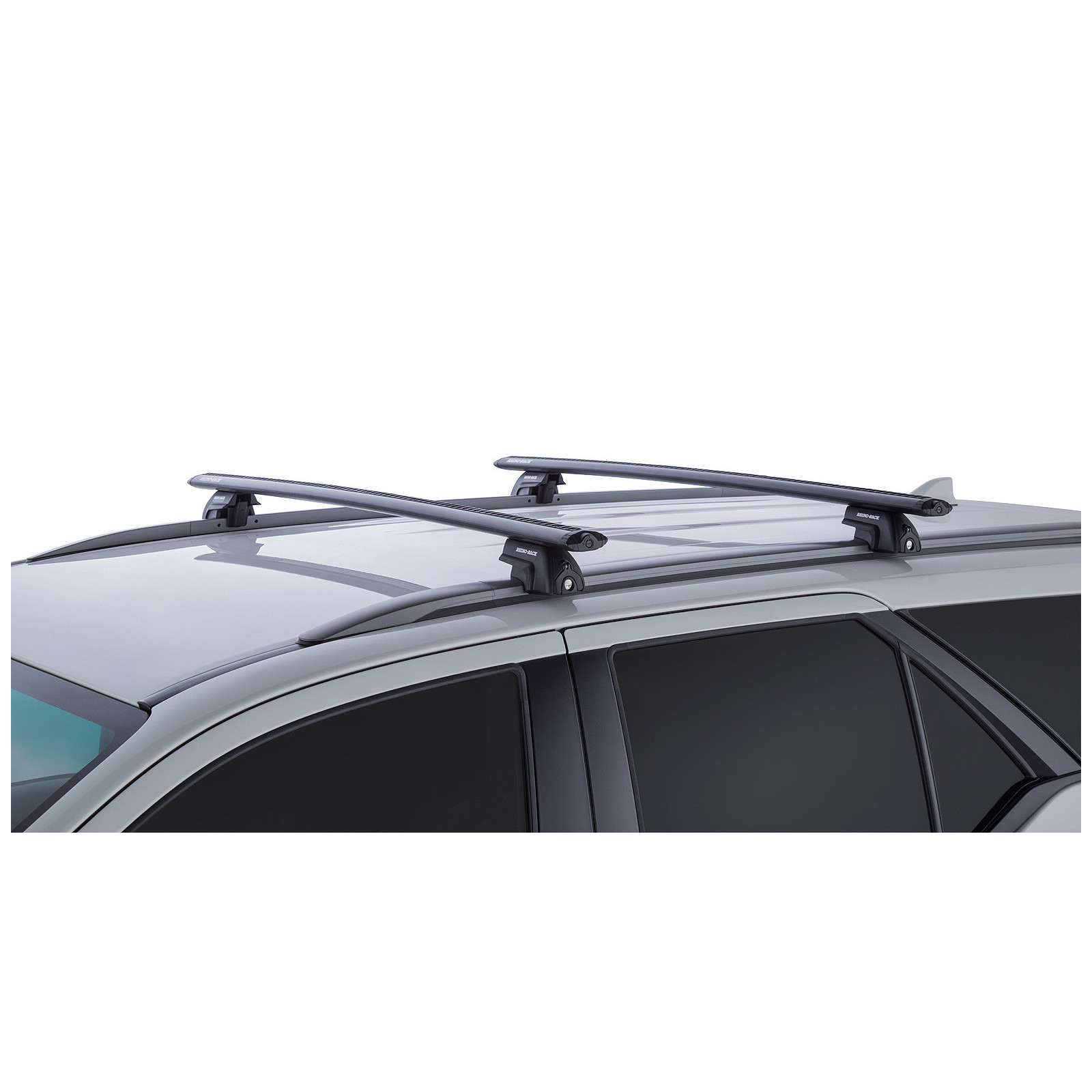 Kit 2 barres de toit noires RHINO-RACK Vortex SX • JA8358 