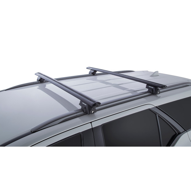 Kit 2 barres de toit noires RHINO-RACK Vortex SX • JA8358 