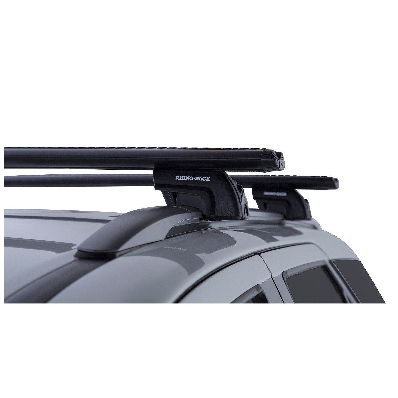 Kit 2 barres de toit noires RHINO-RACK Vortex SX • JA8358 