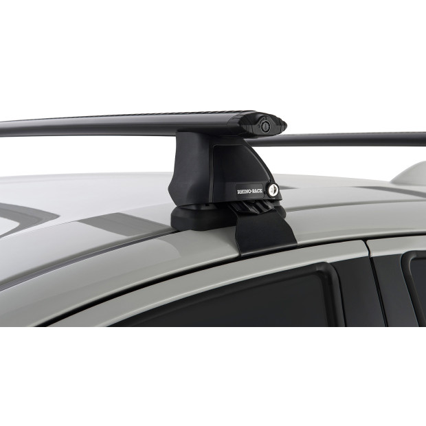 Kit 2 barres de toit noires RHINO-RACK Vortex 2500 • JA8554 