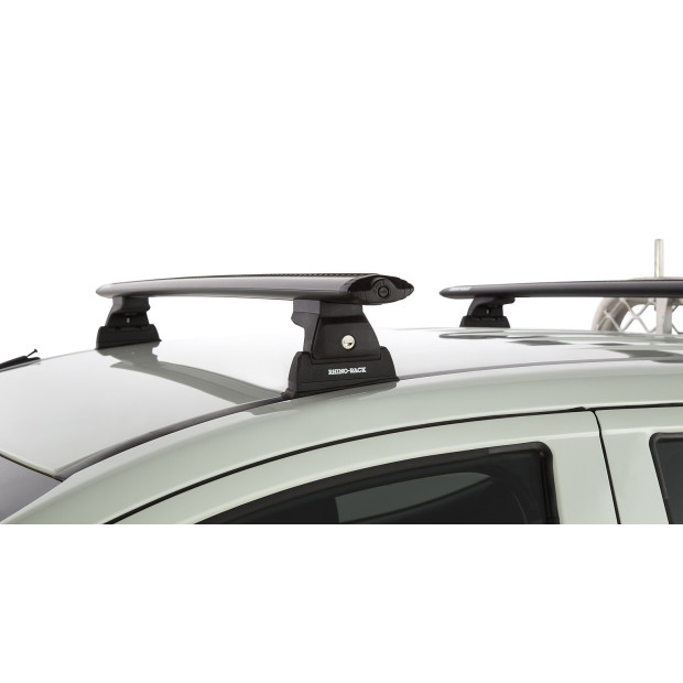 Kit 2 barres de toit noires RHINO-RACK Vortex RLT600 Ditch Mount • JA8628 