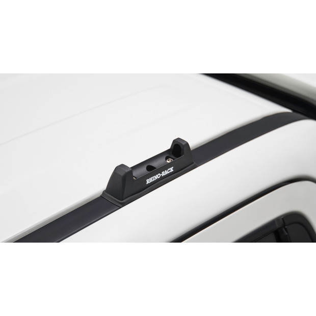 Kit 2 barres de toit noires RHINO-RACK Vortex RLT600 Ditch Mount • JA8636 