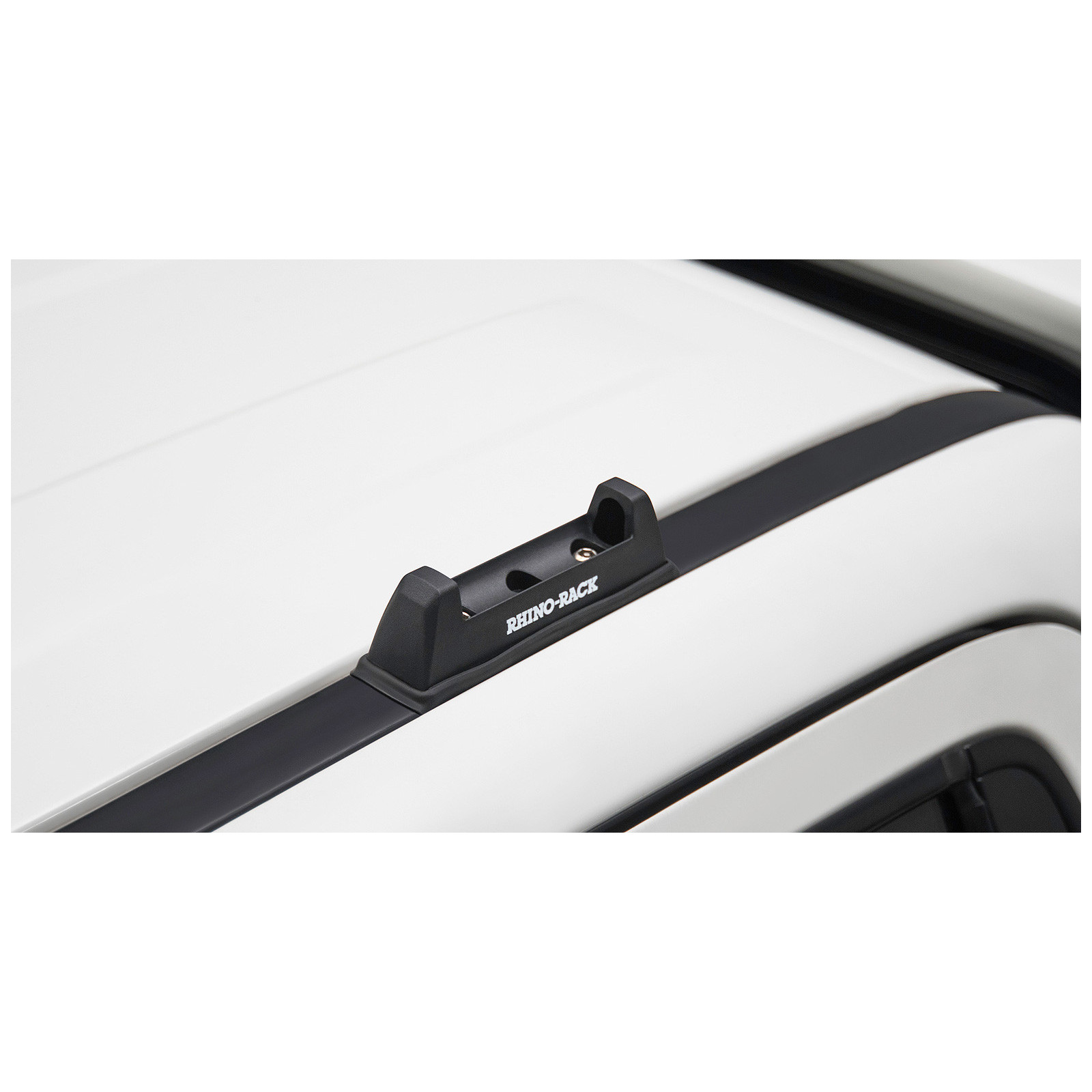 Kit 2 barres de toit noires RHINO-RACK Vortex RLT600 Ditch Mount • JA8636 