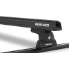 Kit 2 barres de toit noires RHINO-RACK Heavy Duty RLT600 Trackmount • JA9128 