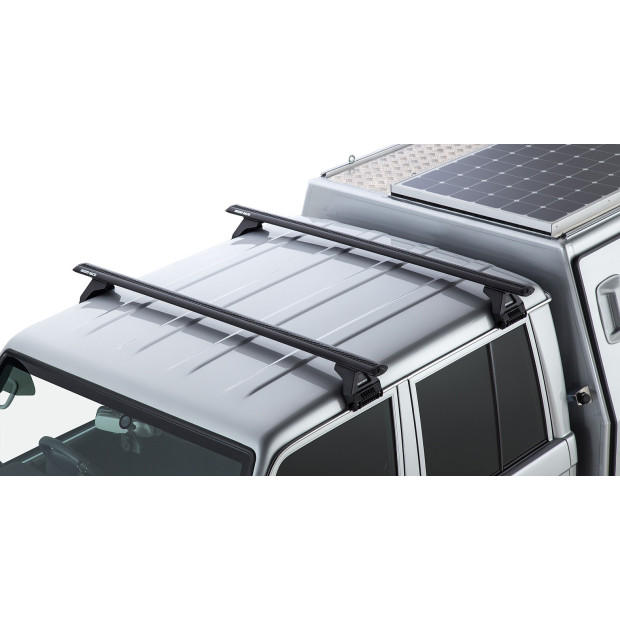 Kit 2 barres de toit noires RHINO-RACK Vortex RL110 • JA9217 