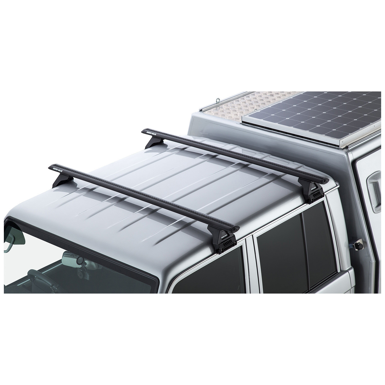 Kit 2 barres de toit noires RHINO-RACK Vortex RL110 • JA9217 