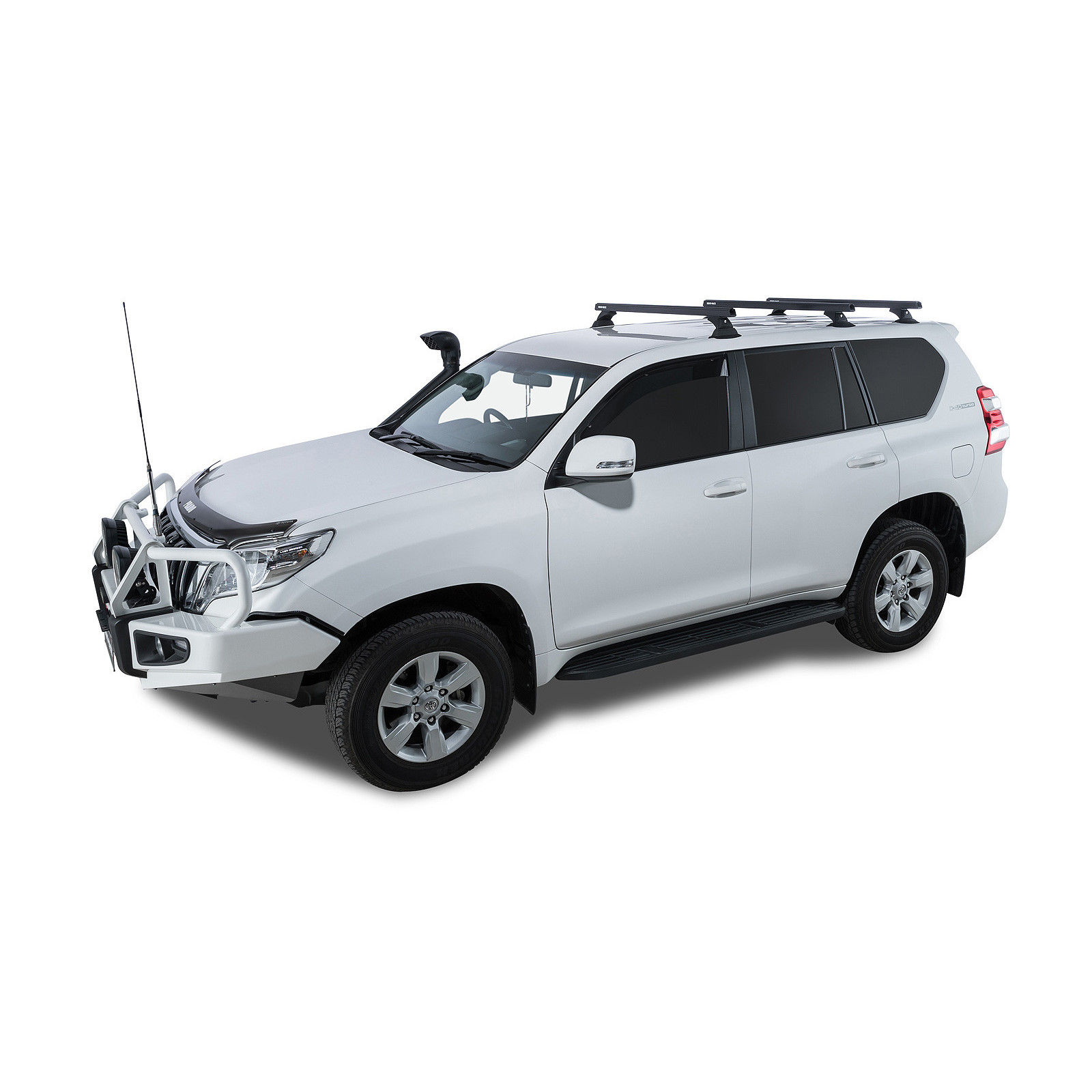 Kit 3 barres de toit noires RHINO-RACK Heavy Duty RCH • JA9438 