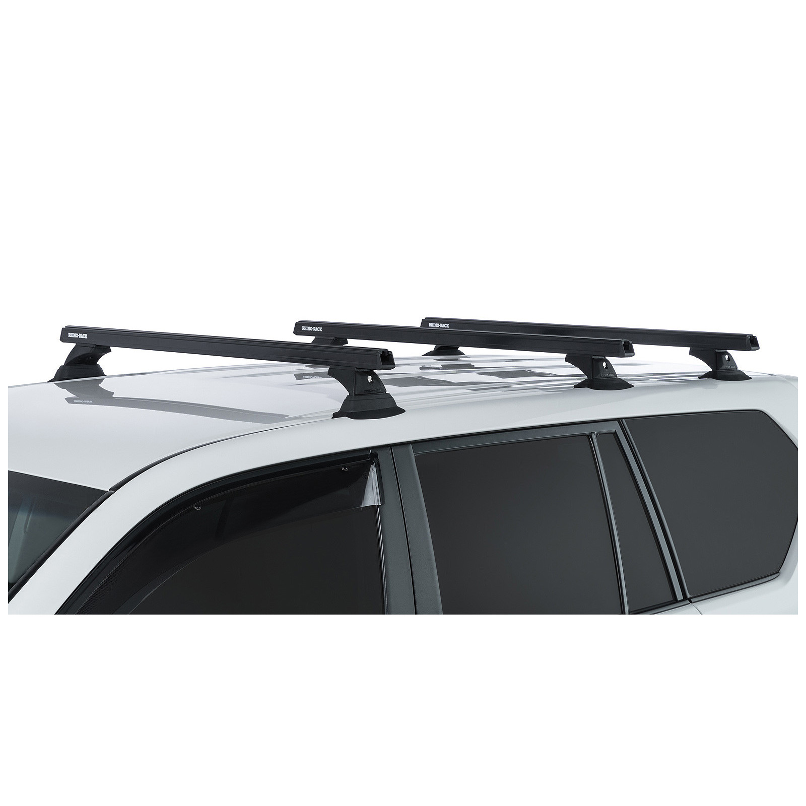 Kit 3 barres de toit noires RHINO-RACK Heavy Duty RCH • JA9438 