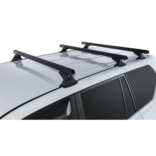 Kit 3 barres de toit noires RHINO-RACK Heavy Duty RCH • JA9438 