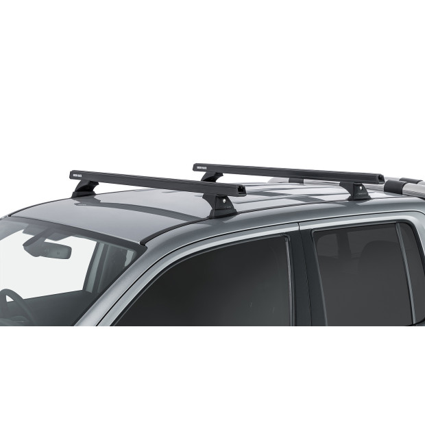 Kit 2 barres de toit noires RHINO-RACK Heavy Duty RCH • JA9478 