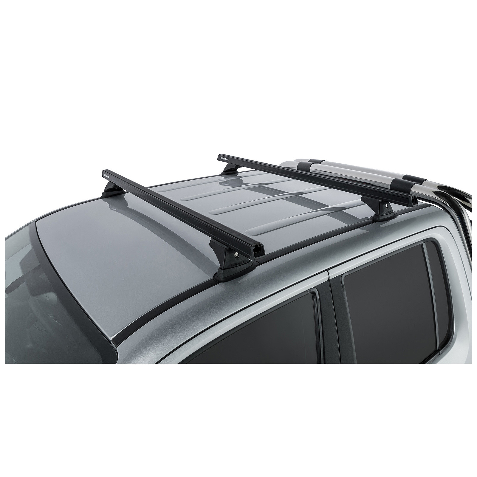 Kit 2 barres de toit noires RHINO-RACK Heavy Duty RCH • JA9478 