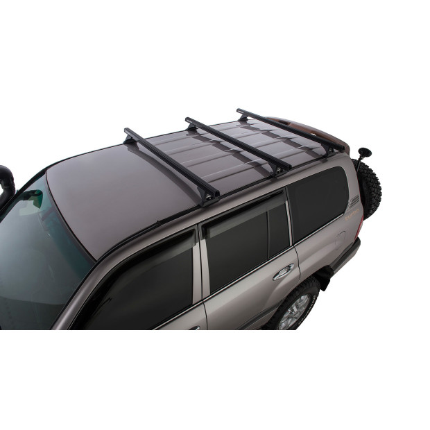 Kit 3 barres de toit noires RHINO-RACK Heavy Duty RCH • JA9480 