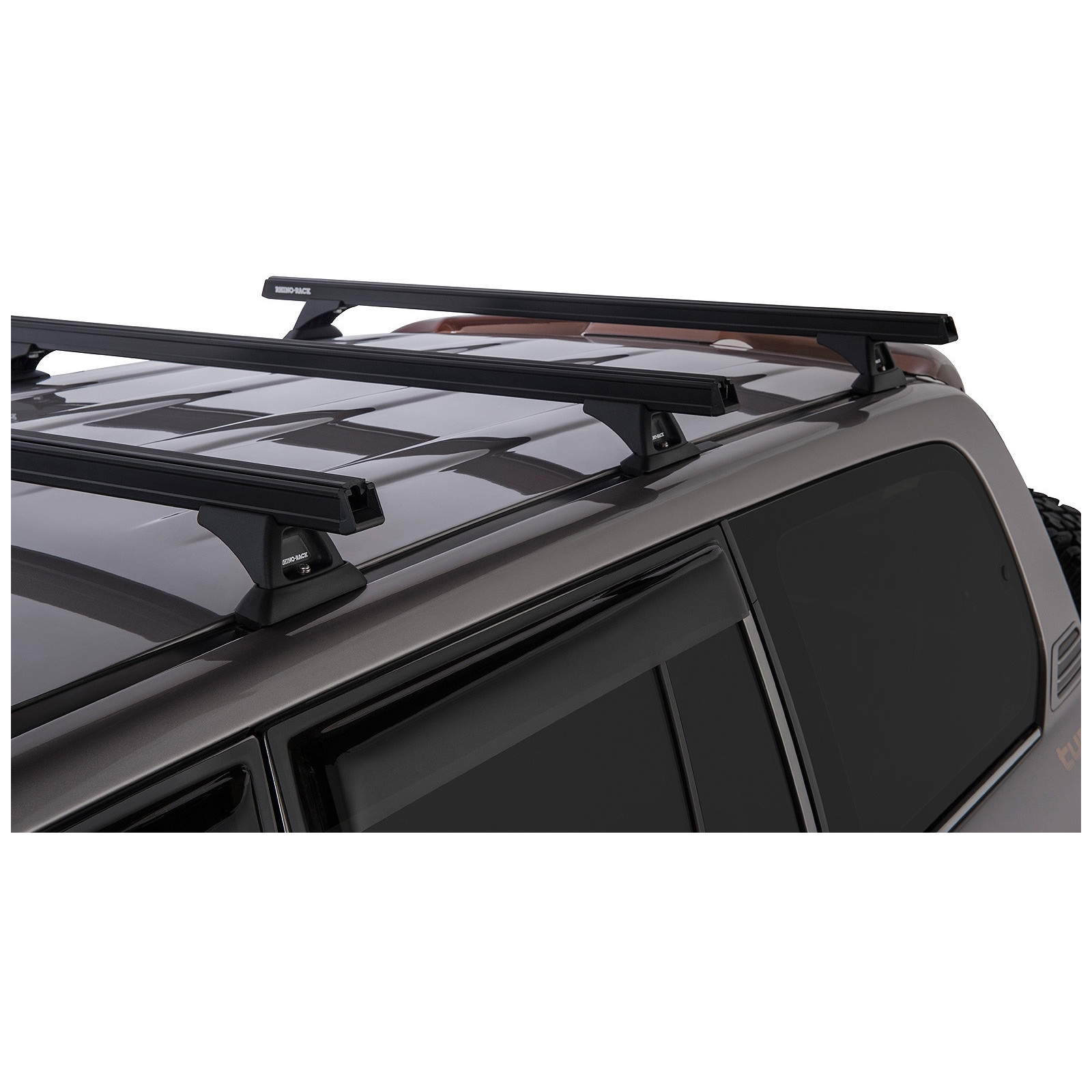 Kit 3 barres de toit noires RHINO-RACK Heavy Duty RCH • JA9480 