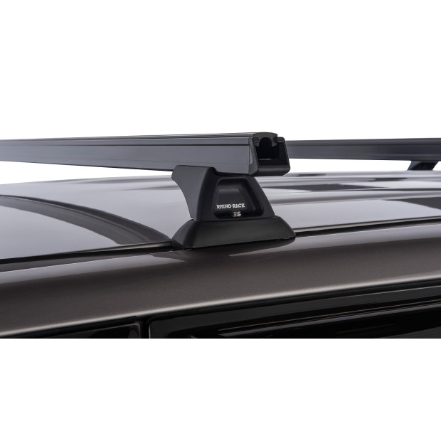 Kit 3 barres de toit noires RHINO-RACK Heavy Duty RCH • JA9480 