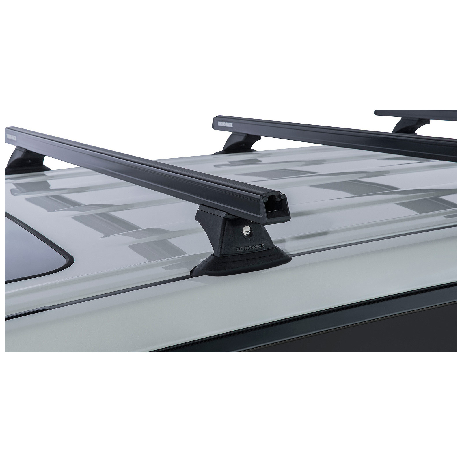 Kit 3 barres de toit noires RHINO-RACK Heavy Duty RCH • JA9482 