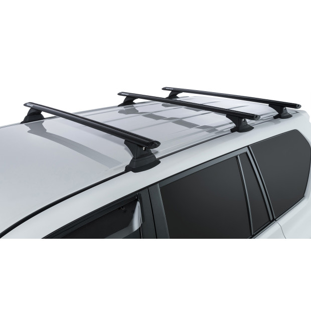 Kit 3 barres de toit noires RHINO-RACK Vortex RCH • JA9548 