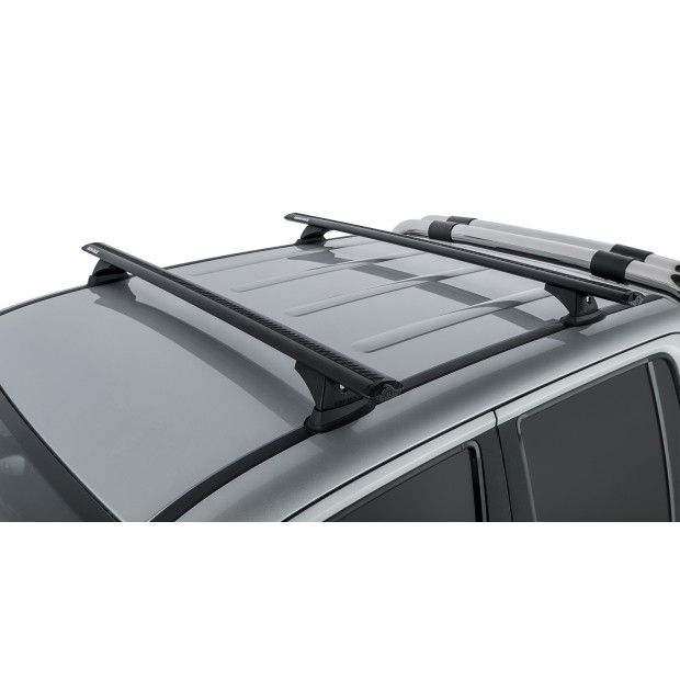 Kit 2 barres de toit noires RHINO-RACK Vortex RCH • JA9587 
