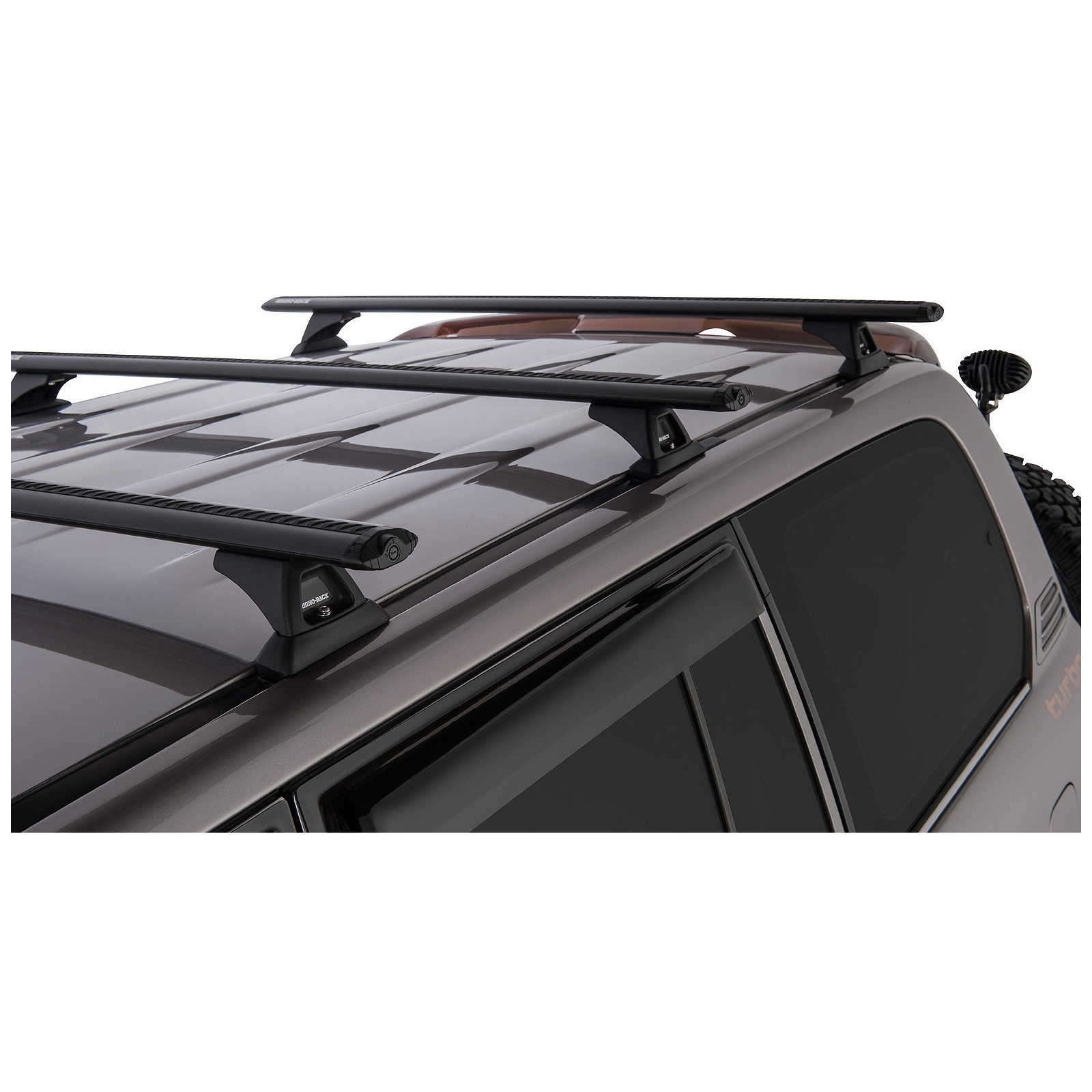 Kit 3 barres de toit noires RHINO-RACK Vortex RCH • JA9589 