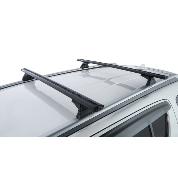 Kit 2 barres de toit noires RHINO-RACK Vortex RCL • JA9671 