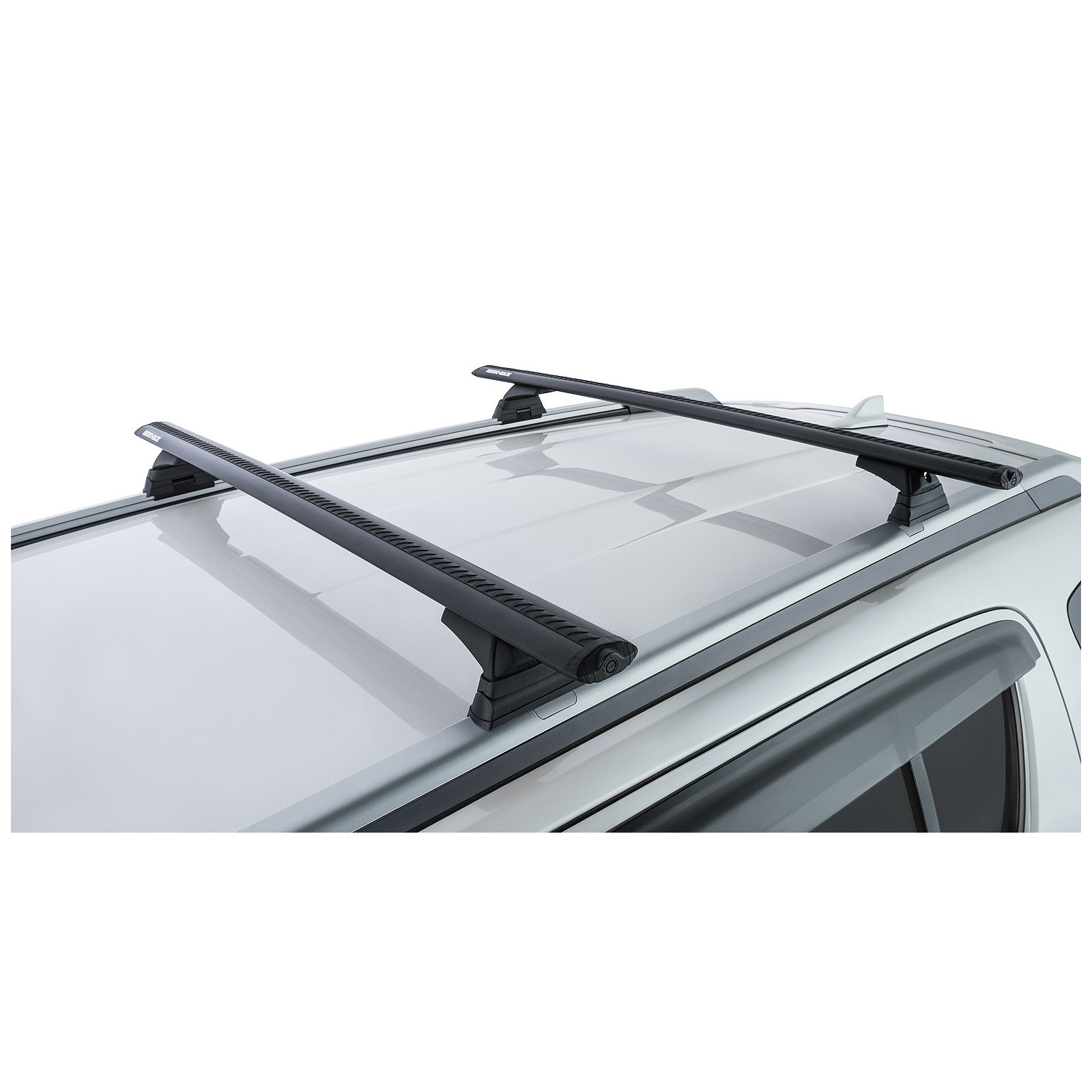 Kit 2 barres de toit noires RHINO-RACK Vortex RCL • JA9671 