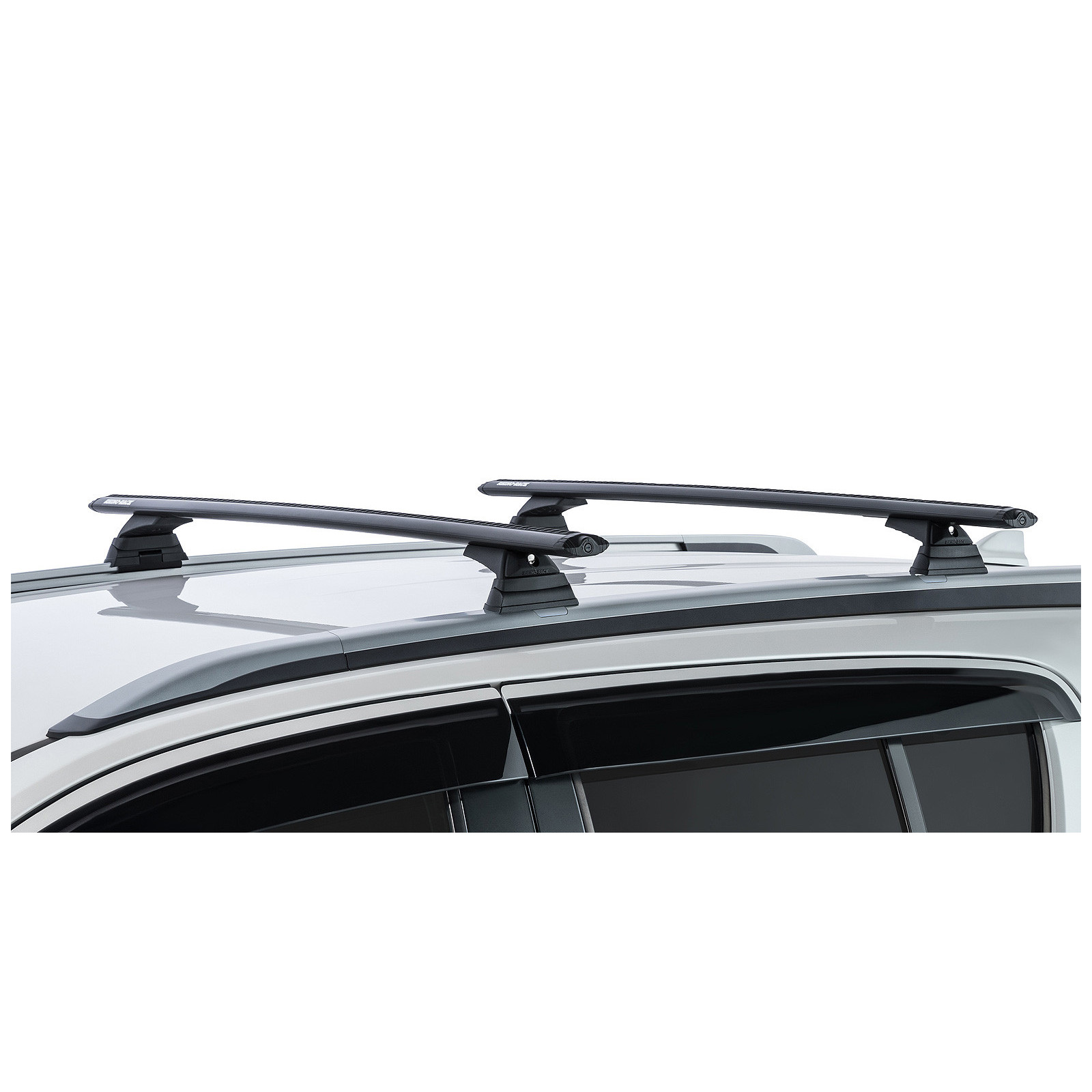 Kit 2 barres de toit noires RHINO-RACK Vortex RCL • JA9671 