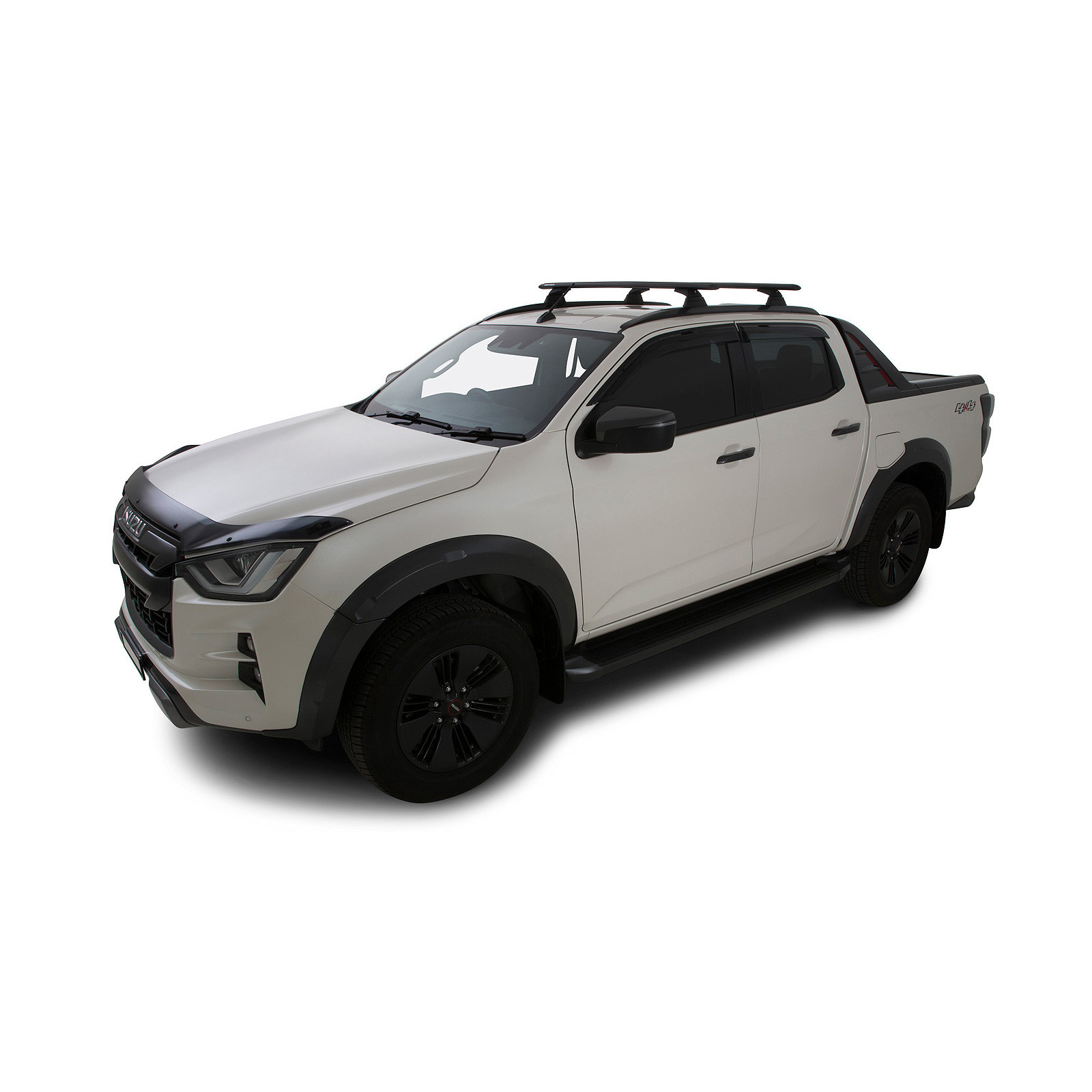 Kit 2 barres de toit noires RHINO-RACK Vortex RCL • JA9941 