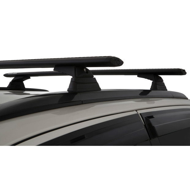 Kit 2 barres de toit noires RHINO-RACK Vortex RCL • JA9941 