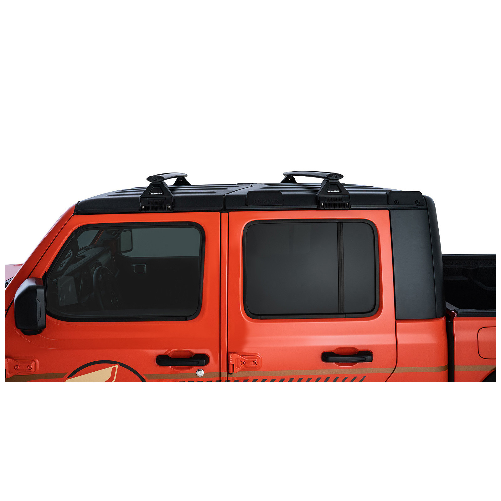 Kit 2 barres de toit noires RHINO-RACK Vortex RL110 • JB0099 