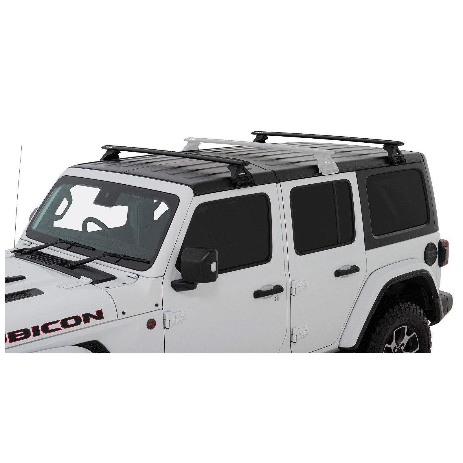 Kit 2 barres de toit noires RHINO-RACK Vortex RL110 • JB0099 