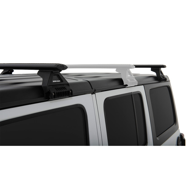 Kit 2 barres de toit noires RHINO-RACK Vortex RL110 • JB0099 