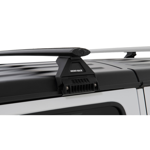 Kit 2 barres de toit noires RHINO-RACK Vortex RL110 • JB0099 