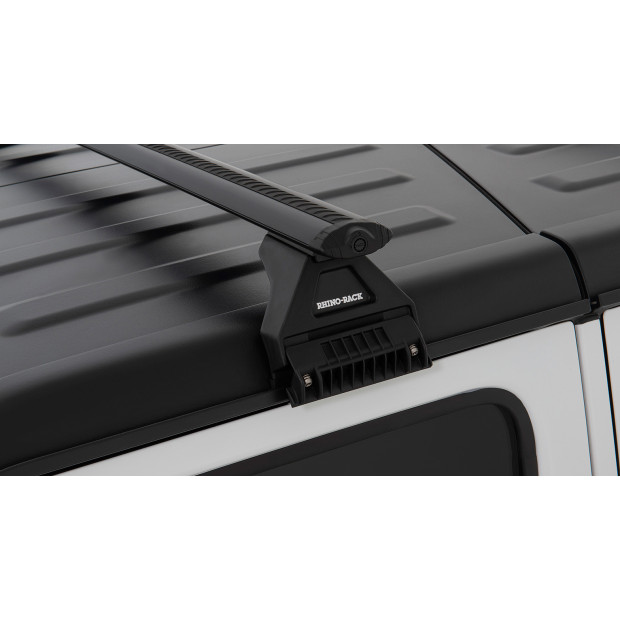 Kit 2 barres de toit noires RHINO-RACK Vortex RL110 • JB0099 