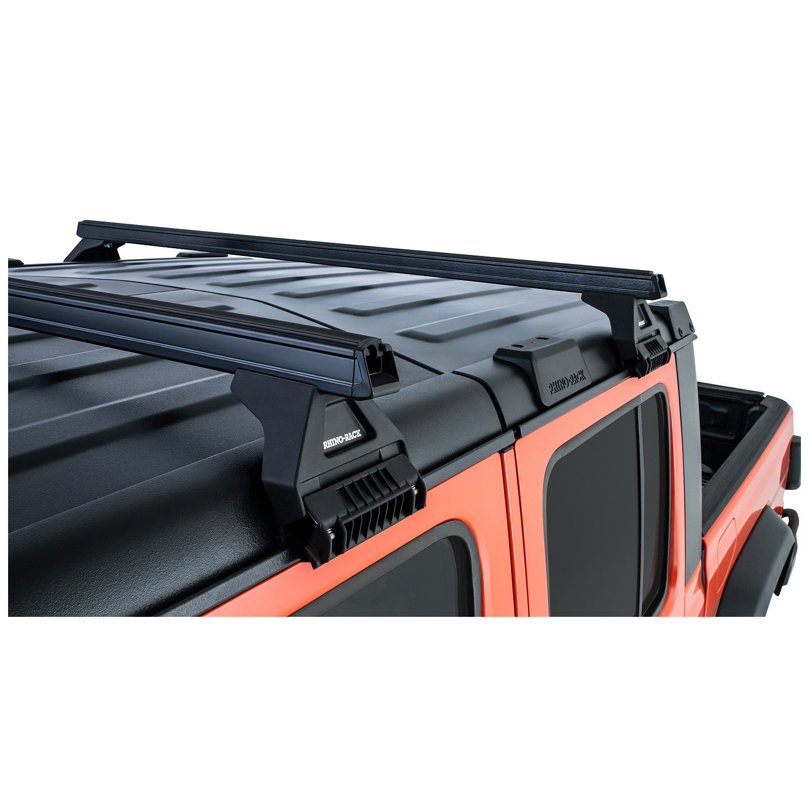 Kit 2 barres de toit noires RHINO-RACK Heavy Duty RL110 • JB0101 