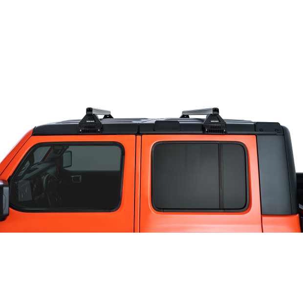 Kit 2 barres de toit noires RHINO-RACK Heavy Duty RL110 • JB0101 