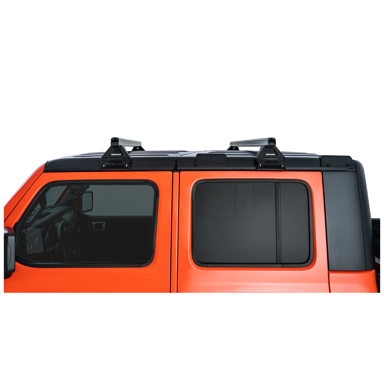 Kit 2 barres de toit noires RHINO-RACK Heavy Duty RL110 • JB0101 