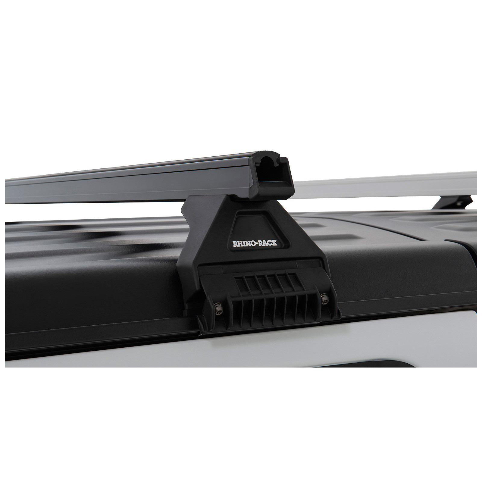 Kit 2 barres de toit noires RHINO-RACK Heavy Duty RL110 • JB0101 