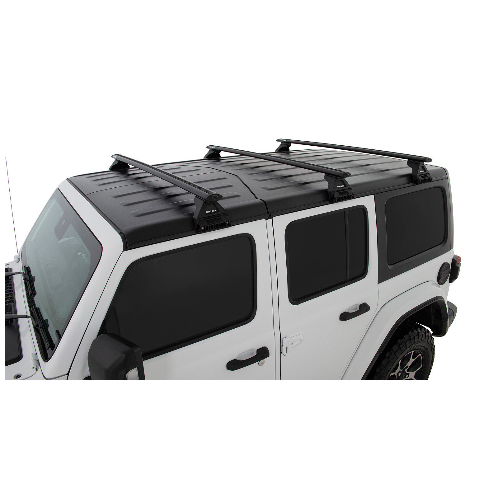 Kit 3 barres de toit noires RHINO-RACK Vortex RL110 • JB0103 