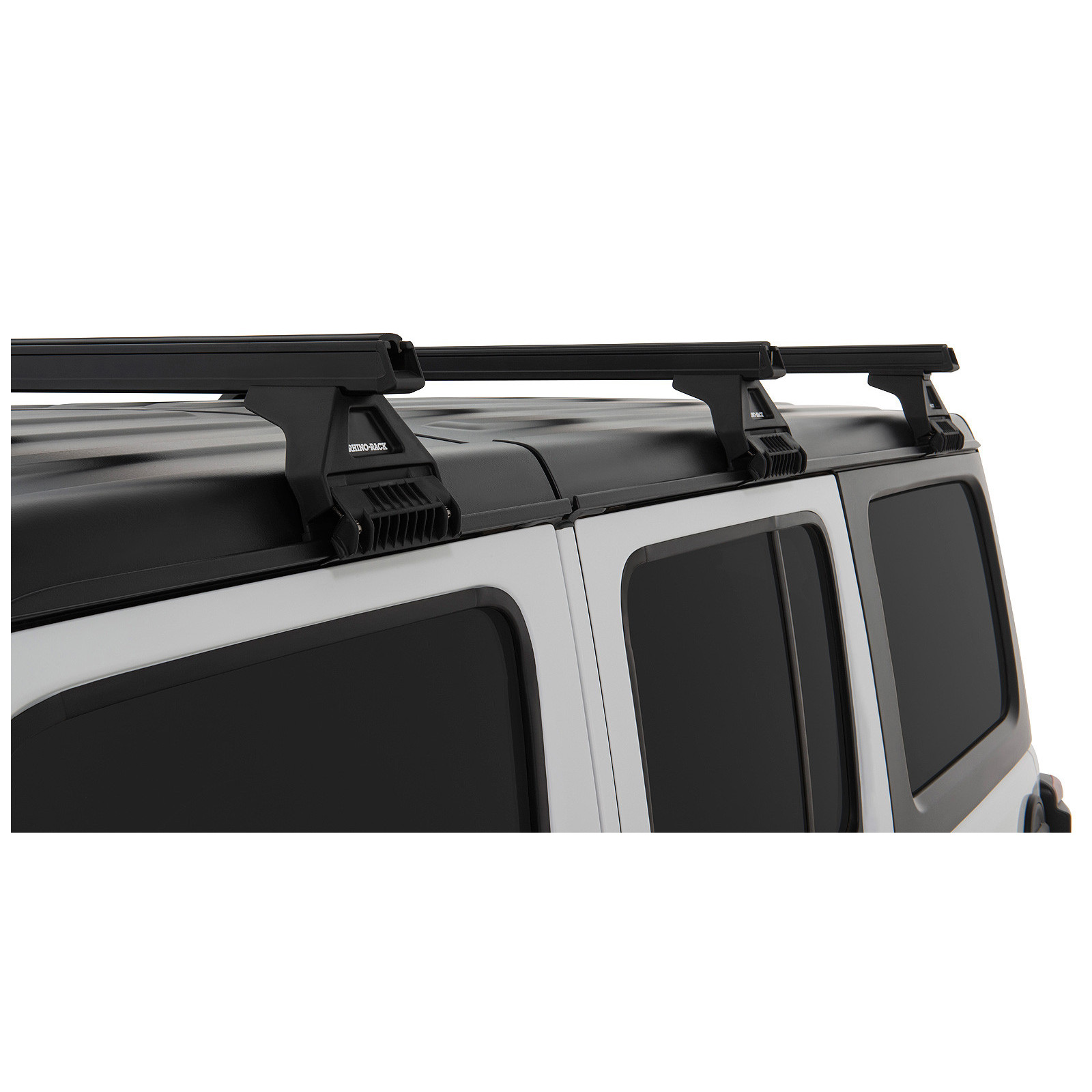 Kit 3 barres de toit noires RHINO-RACK Heavy Duty RL110 • JB0105 