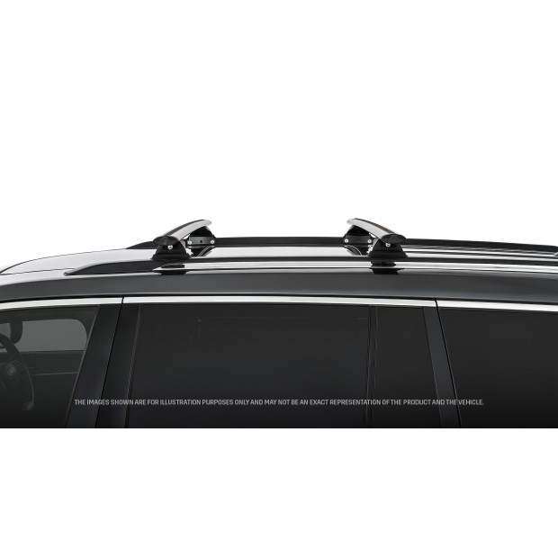 Kit 2 barres de toit noires RHINO-RACK Vortex RCL • JB0192 