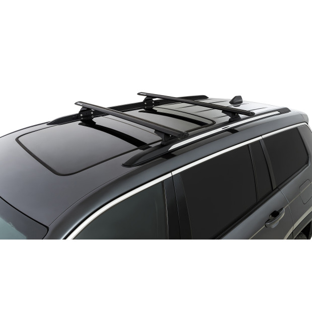 Kit 2 barres de toit noires RHINO-RACK Vortex RCL • JB0192 