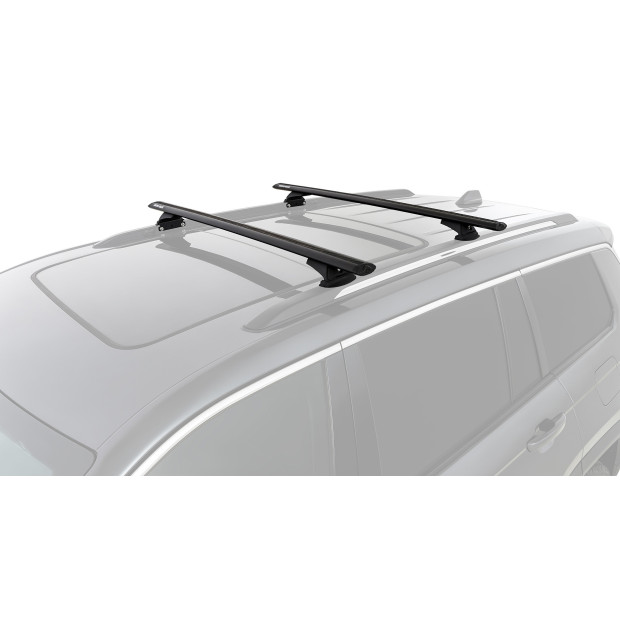 Kit 2 barres de toit noires RHINO-RACK Vortex RCL • JB0192 