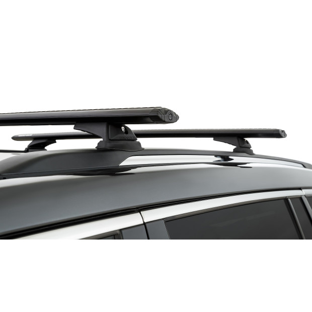 Kit 2 barres de toit noires RHINO-RACK Vortex RCL • JB0192 